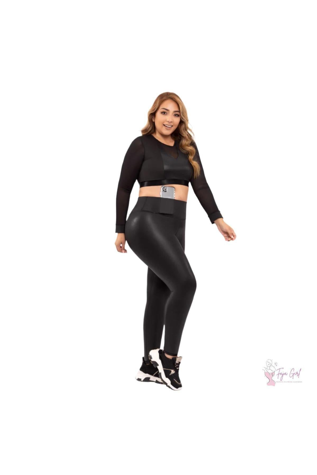 Shiny Shapewear Legging-Faja Girl