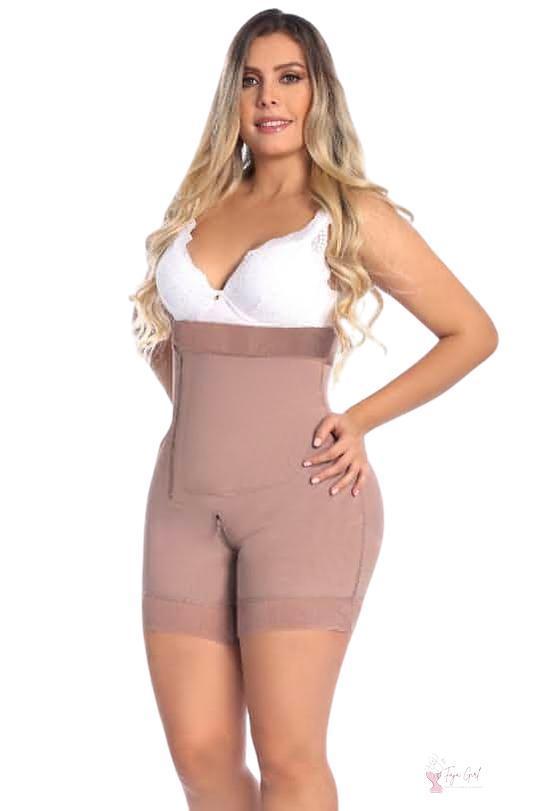 Side Zip Strapless Short-Faja Girl