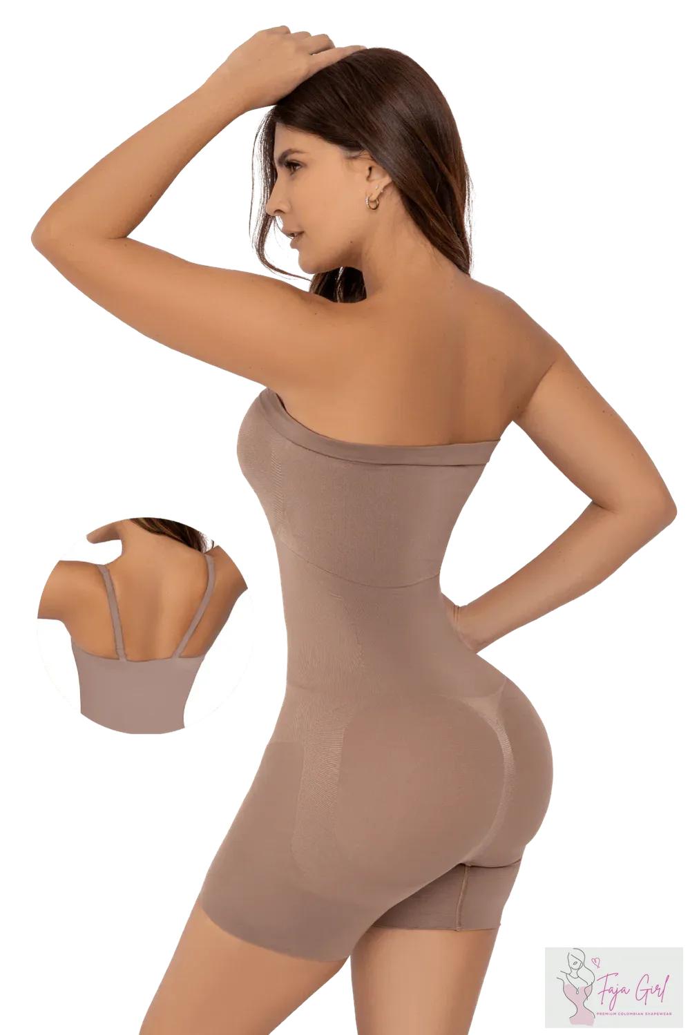 Strapless Seamless Bodysuit-Faja Girl