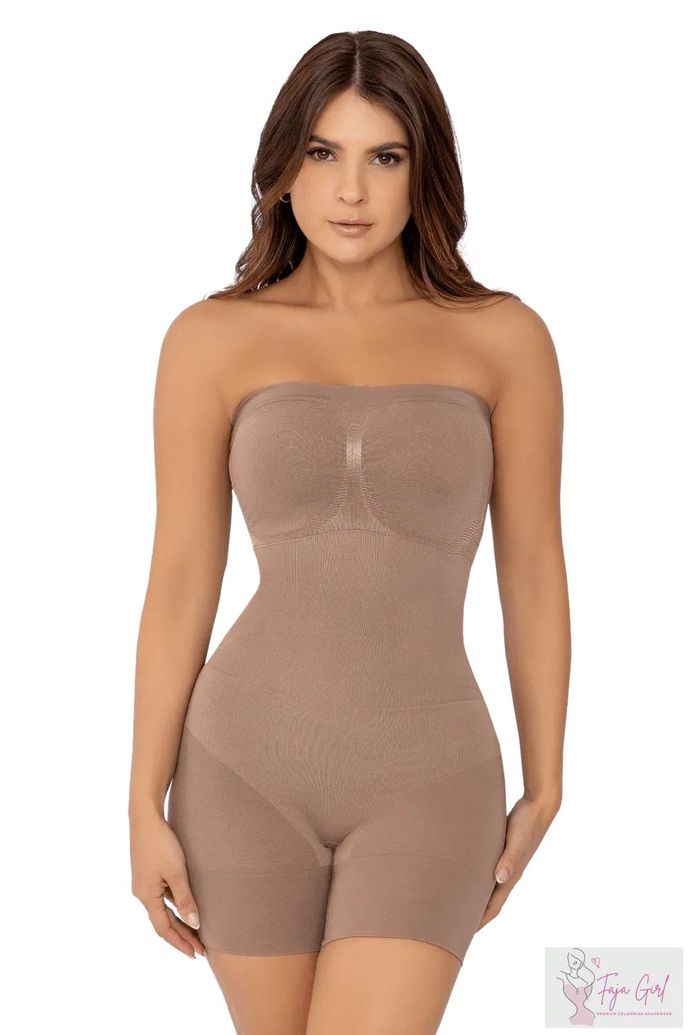 Strapless Seamless Bodysuit-Faja Girl