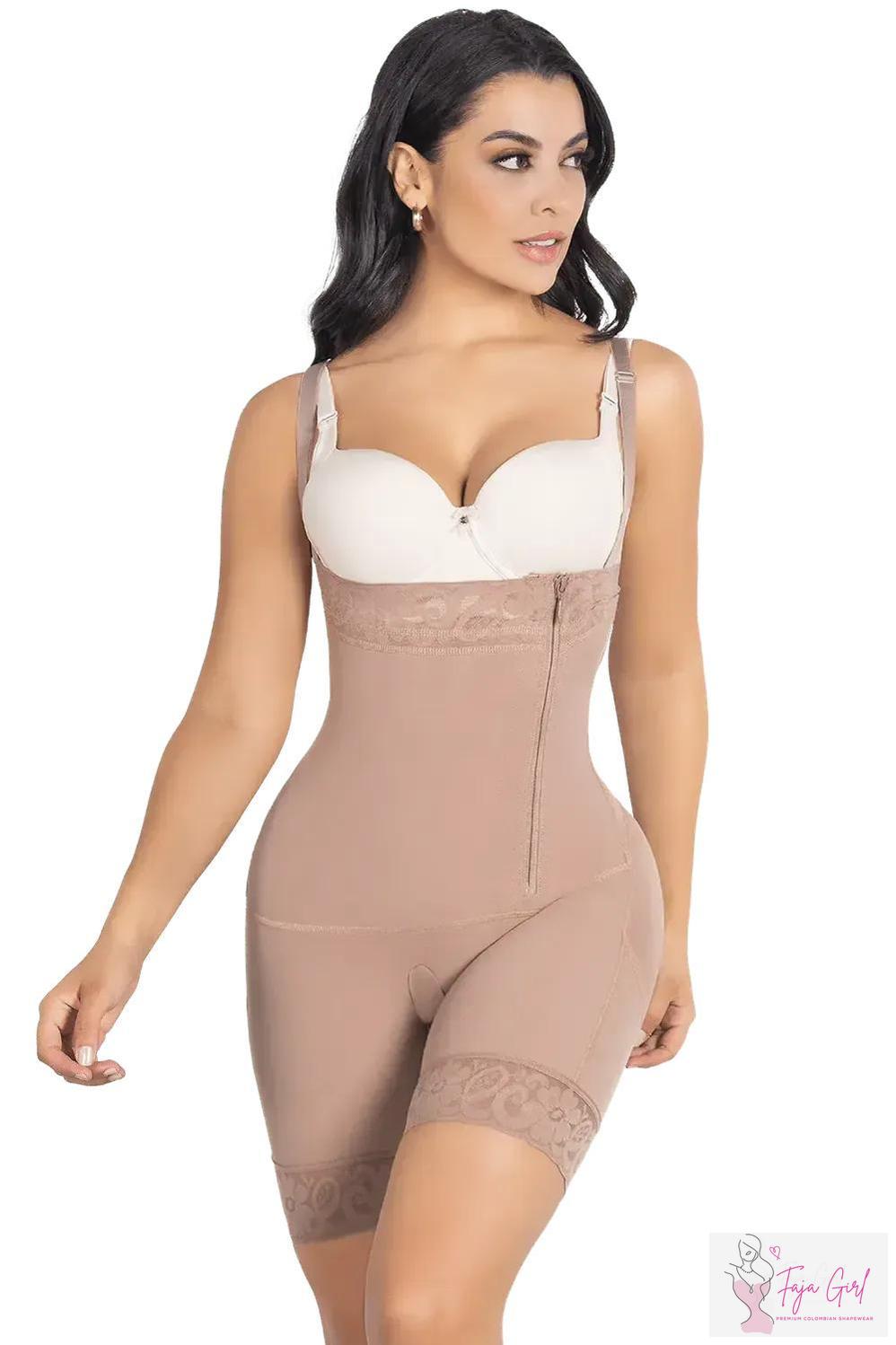 Strapless Side Zip Full Body-Faja Girl