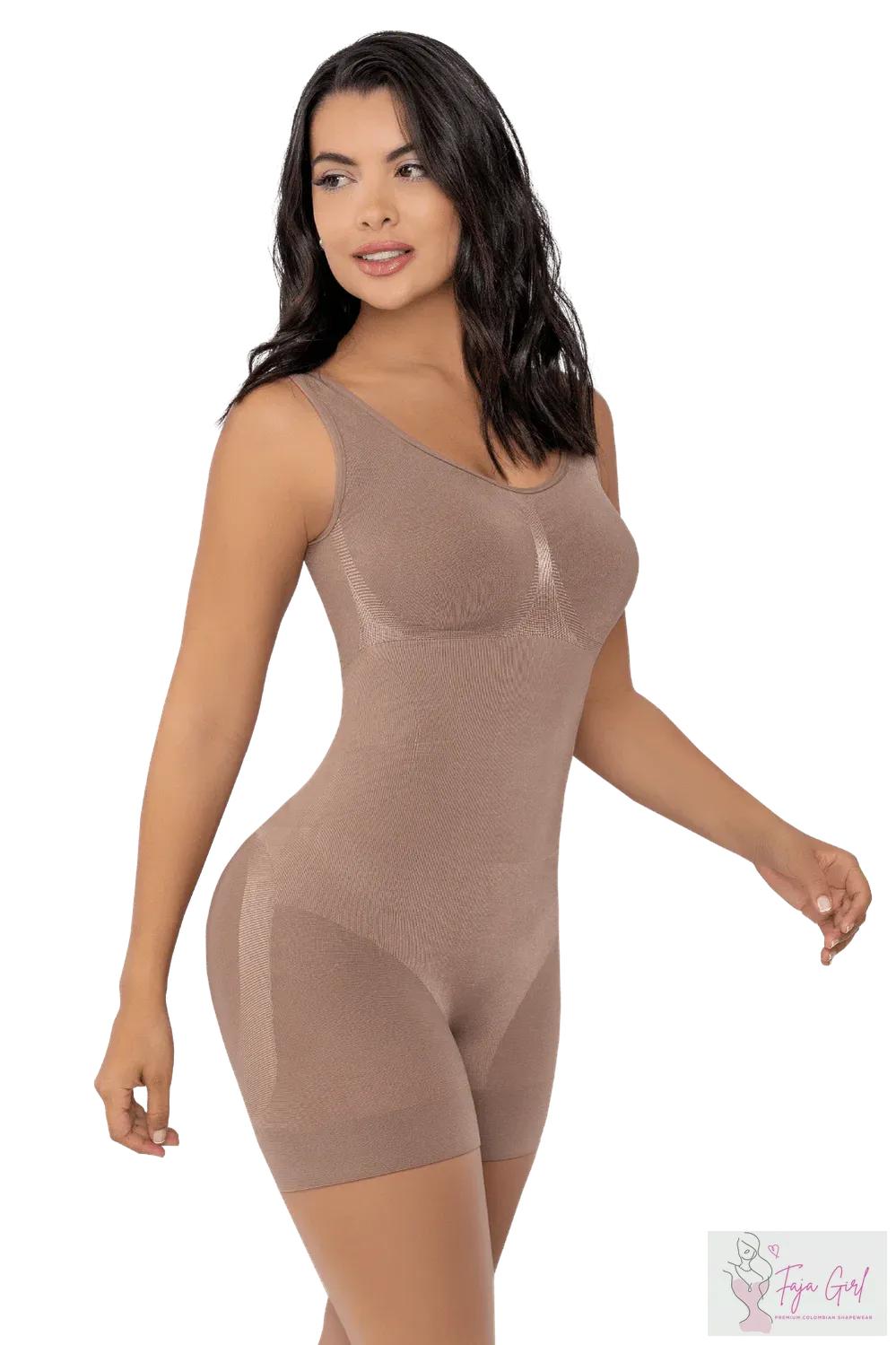 Thick Strap Seamless Bodysuit-Faja Girl