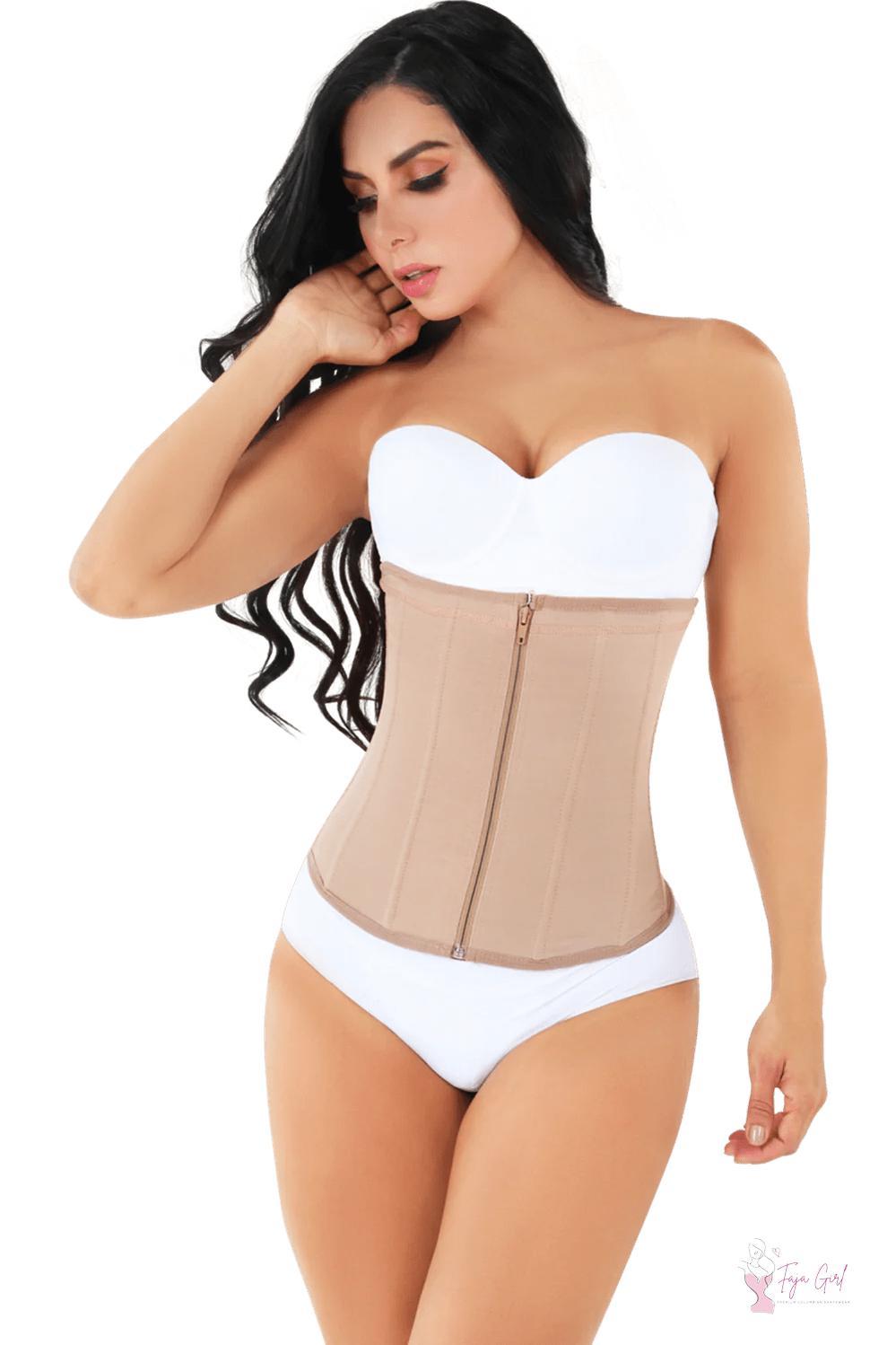 Zipper Powernet Waist Trainer-Faja Girl