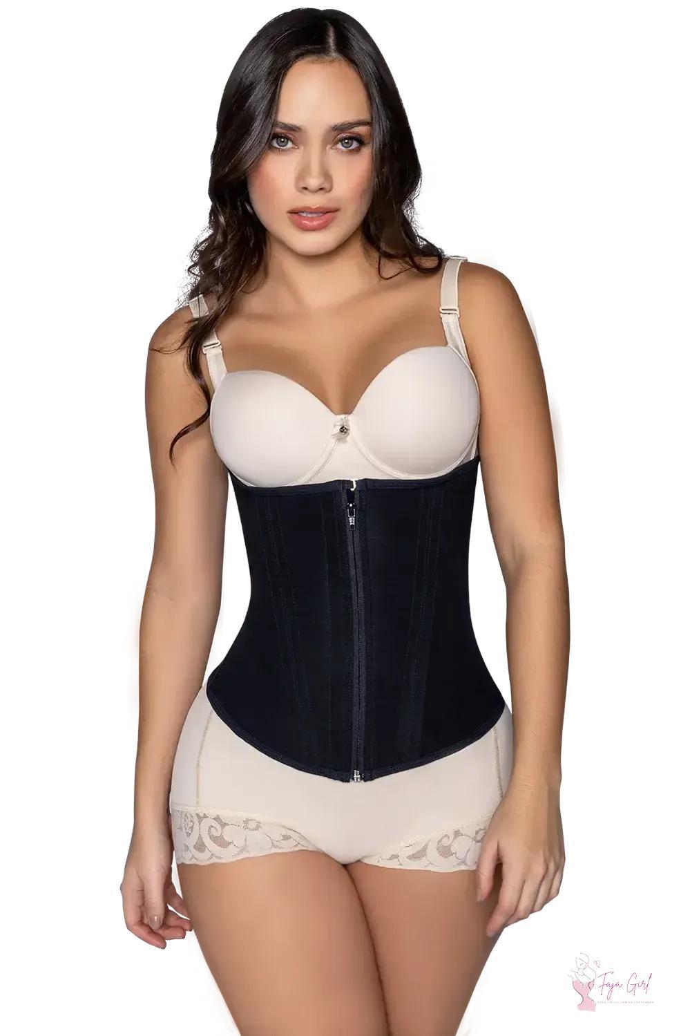 Zipper Powernet Waist Trainer-Faja Girl